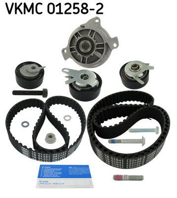 SKF VKMC 01258-2 Pompa acqua + Kit cinghie dentate